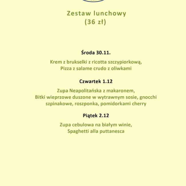 Lunch menu - Jakość robi różnicę