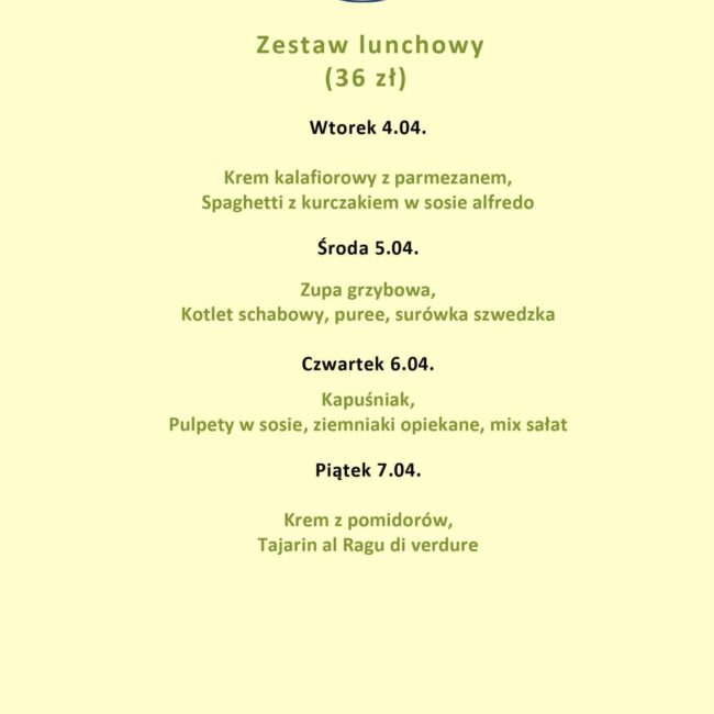 Lunch menu - Jakość robi różnicę