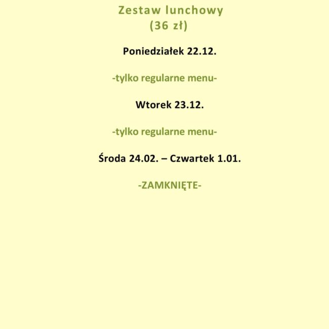 Lunch menu - Jakość robi r&oacute;żnicę